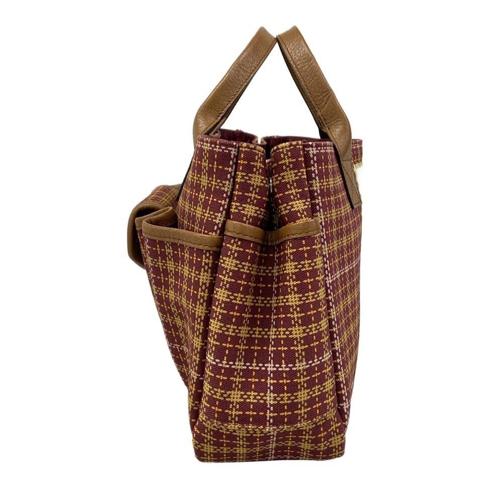 Gucci Interlocking G Tote Bag 628159 Bordeaux Brown Multi Canvas Leather - Picture 4 of 15